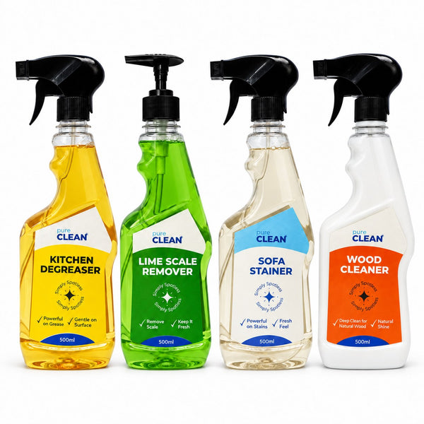 Complete Kit 500 ml — all four PureClean cleaners